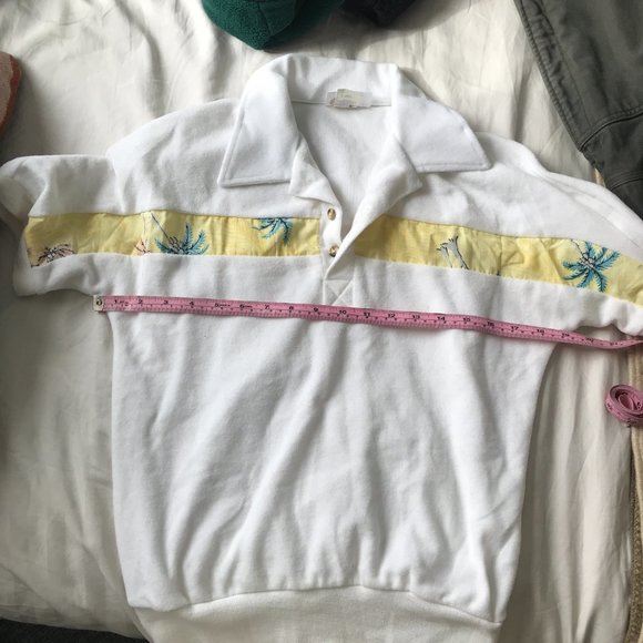 Vintage Sears terry cloth cabana shirt - Picture 3 of 4